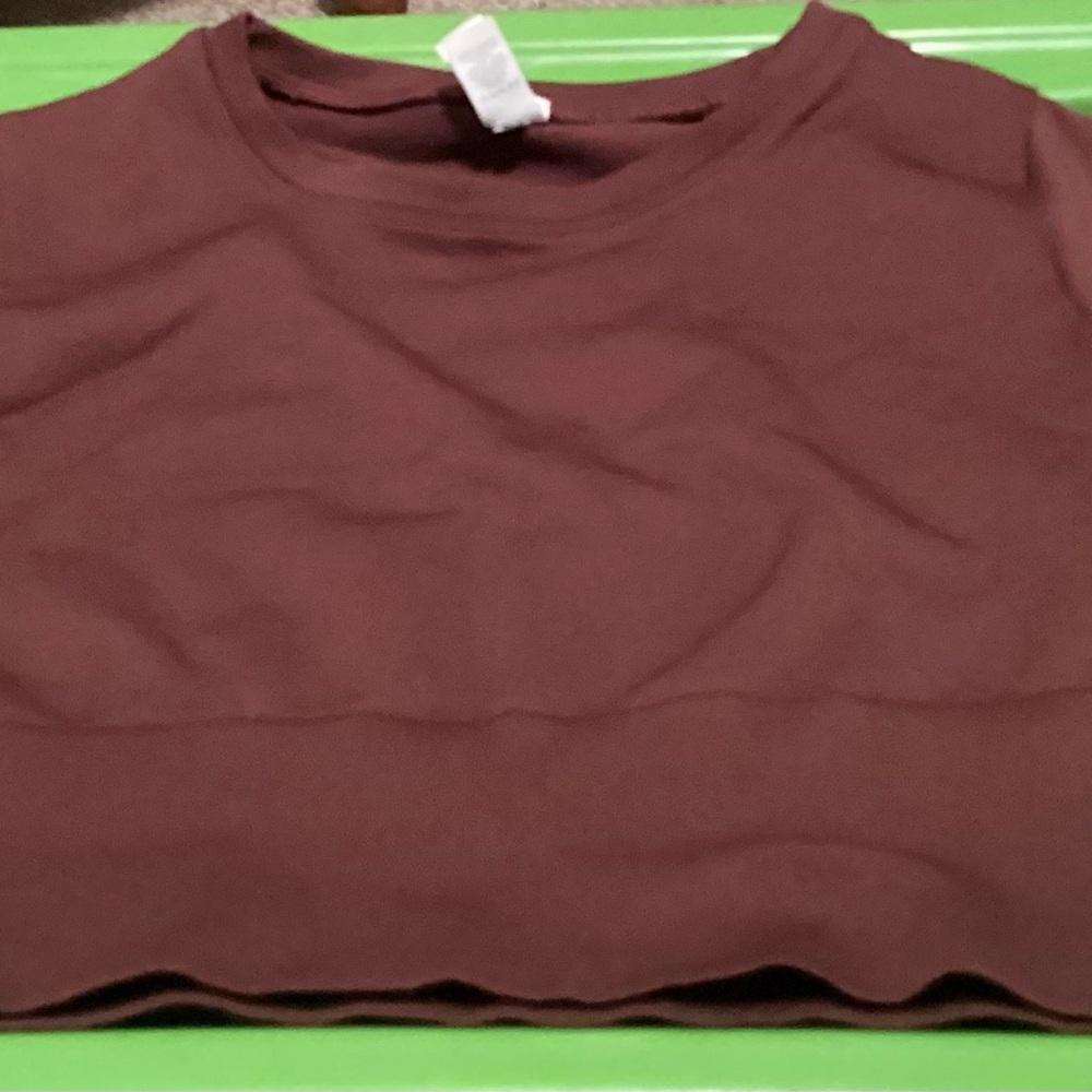 Aerie Chocolate Brown Crop Top